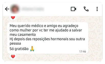 Depoimento de paciente 1