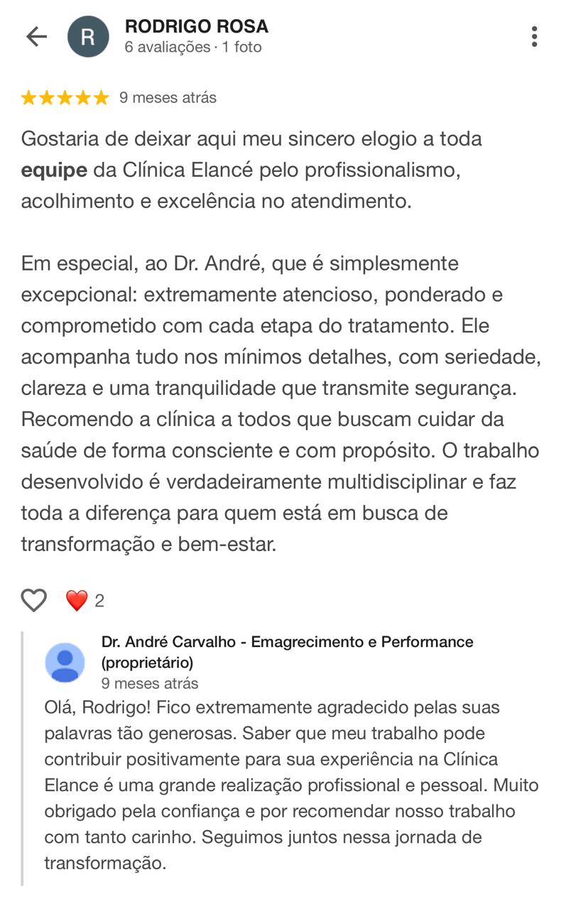 Depoimento de paciente 5