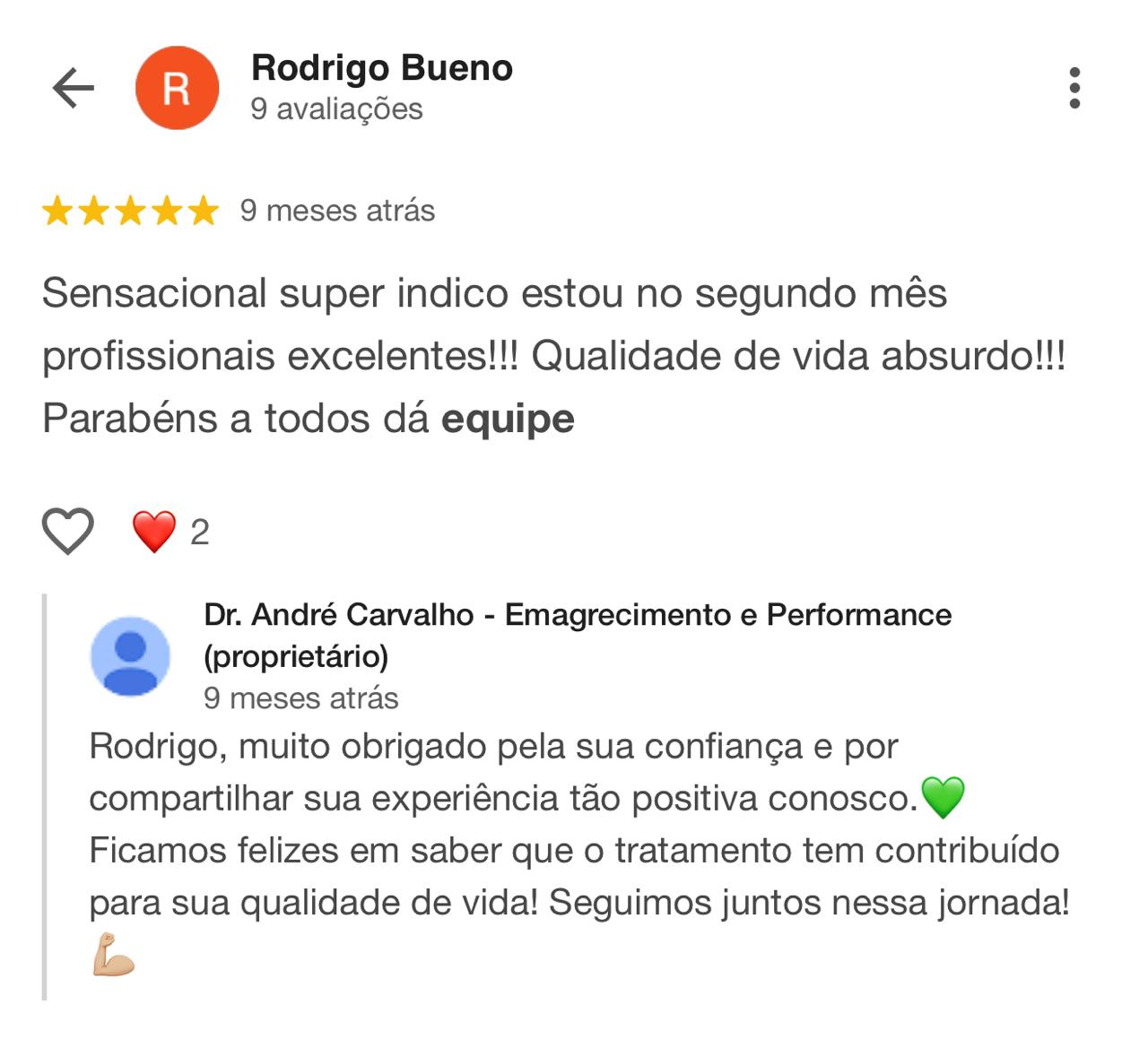 Depoimento de paciente 8