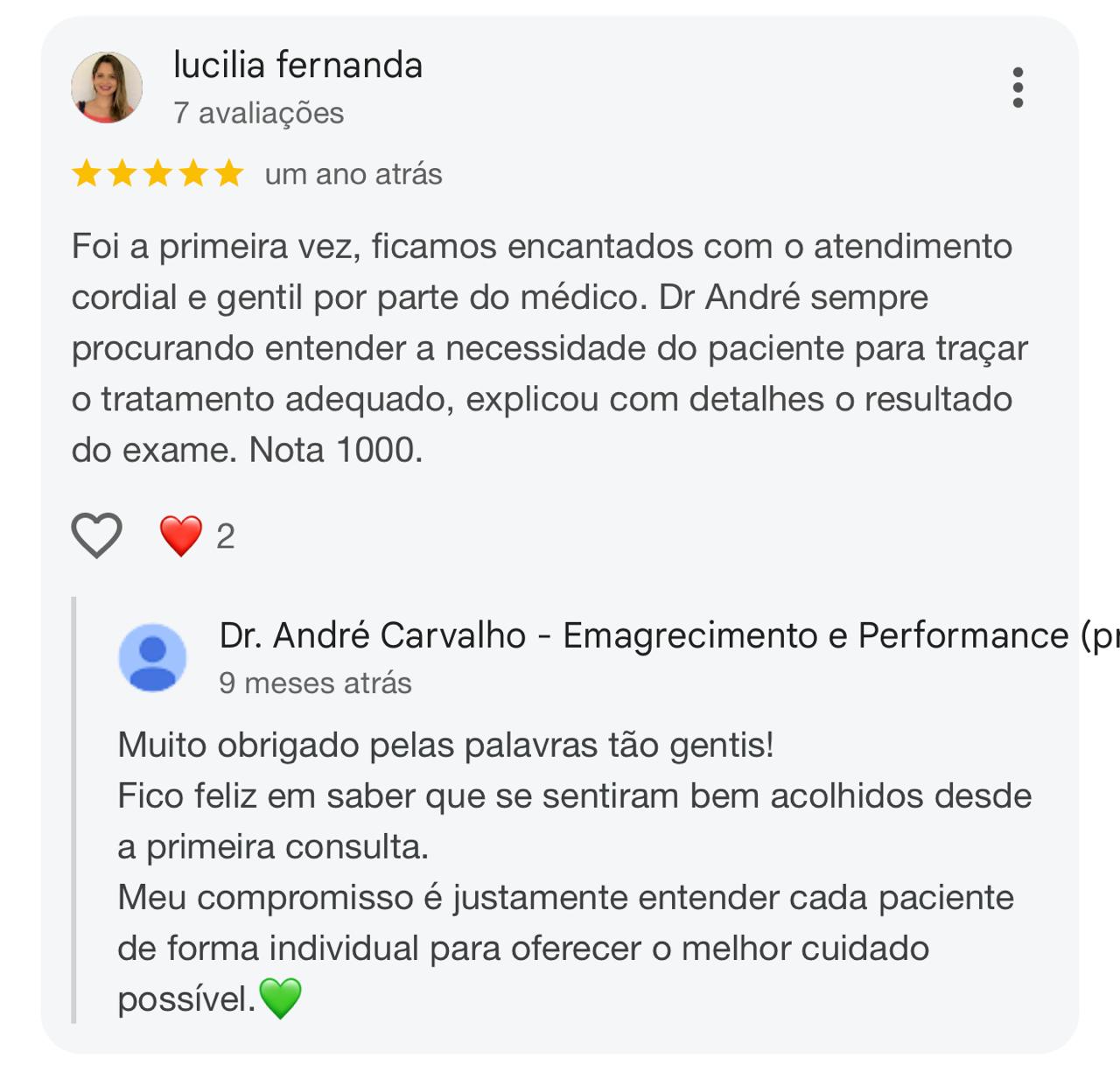 Depoimento de paciente 9