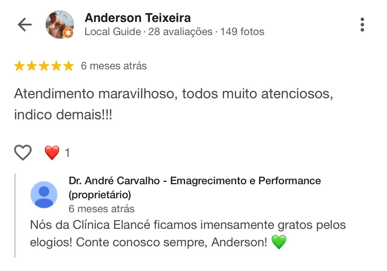 Depoimento de paciente 13